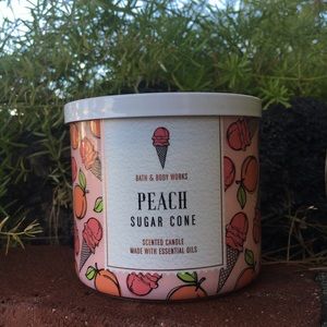 Peach Sugar Cone Candle Bath Body Works